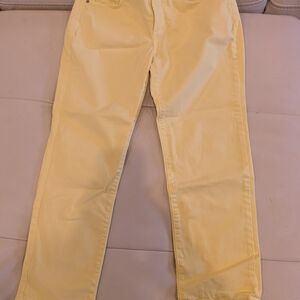 NYDJ Yellow Ankle Cropped Jeans